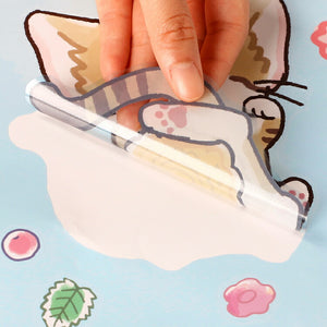 送料無料 ウォールステッカー スナとマヌ　ウォールステッカーねこ猫　スナとマヌ公式　SARD UNDERGROUND 神野友亜 ブラックコーヒーイチゴジャム　貼ってはがせる壁シール　猫ねこネコ動物cat保育幼稚園子供部屋お菓子　インスタ　映えインテリアシールカラーバリエーション 賃貸OK マヌルネコ  スナネコ