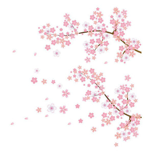 あす楽ウォールステッカー　桜　 壁シール花 ウォールシール インテリア　壁デコ　北欧風　超恋愛運が上がるウォールペーパー桜  DIY　剥がせる　卒業/入学/新年/サクラ/店舗