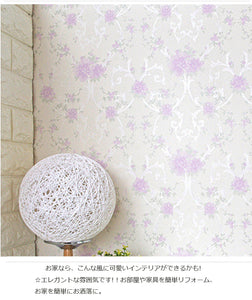壁紙シール 花柄　10ｍ 壁紙 花柄 ウォールデコシート クロス おしゃれ壁紙 はがせるDIY壁紙　防水 壁紙シール 超簡単リフォーム賃貸 部屋 トイレ キッチン 輸入壁紙 北欧 リメイク インテリア DIY