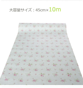 壁紙 のり付き  はがせる　壁紙 ウォールデコシート10ｍ  姫系 かわいい 可愛い カワイイ プリンセス 姫インテリア ロマンティック お姫様 おしゃれ部屋 トイレ キッチン 輸入壁紙 北欧 リメイク インテリア DIY 楽天 おしゃれ