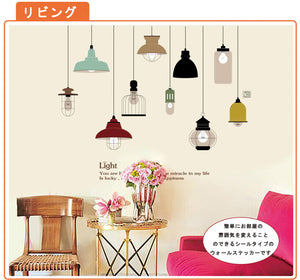 即納可！ウォールステッカー 装飾 ランプ 壁紙 剥がせる wall sticker 雑貨 ガラス 窓   バスルーム オシャレな壁紙シールウォールステッカー 英文 文字  壁紙 はがせる 名言　貼って剥がせる ウォールステッカー 賃貸OK！【inte_D05】