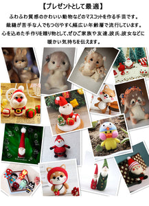 羊毛フェルトキット40色 フェルトツール 手芸制作セット DIY素材 基本入門キット 初心者セットハロウィン クリスマスのプレゼントにぴったり【newyear_d19】