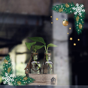ウォールステッカー クリスマス 飾りクリスマスツリー　剥がせる　壁紙 シール　インテリア　DIY　ウォールステッカートイレキッチン 部屋　店舗　窓ガラス　パーティー 飾り用品　雰囲気満点