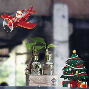 ウォールステッカー クリスマス 飾りクリスマスツリーとサンタクロース　剥がせる　壁紙 シール　インテリア　DIY　ウォールステッカートイレキッチン 部屋　店舗　窓ガラス　パーティー 飾り用品　雰囲気満点【endsale_18】