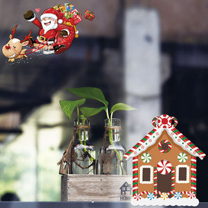 ウォールステッカー クリスマス 飾りサンタクロース　トナカイ　お城　ステッカー 剥がせる　壁紙 シール　インテリア　DIY　ウォールステッカートイレキッチン 部屋　店舗　窓ガラス　パーティー 飾り用品　雰囲気満点