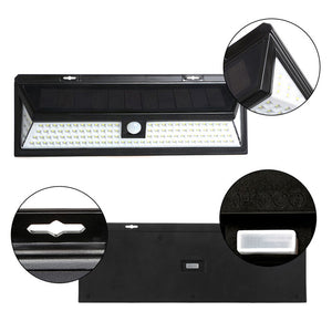 118LED ソーラーライト LED 人感センサーライト   屋外 おしゃれ メッキ技術 高輝度 高感度 防犯必要! 【夜間自動点灯】 センサーライト 屋外 防犯ライト 外灯 広角 屋外/壁掛け/庭先/ガレージ/玄関周りなど対応 インテリア雑貨 防犯 震災＆防災
