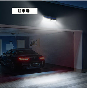 118LED ソーラーライト LED 人感センサーライト   屋外 おしゃれ メッキ技術 高輝度 高感度 防犯必要! 【夜間自動点灯】 センサーライト 屋外 防犯ライト 外灯 広角 屋外/壁掛け/庭先/ガレージ/玄関周りなど対応 インテリア雑貨 防犯 震災＆防災