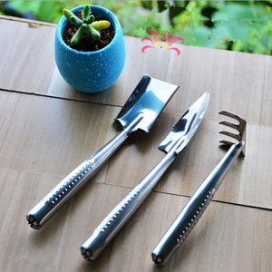 ガーデニングツール 庭造り手工具 DIY 移植スコップ ハンドスコップ ハンドシャベル 室内 ミニ園芸用品 庭園作業 鉢植え 栽培 除草 多用途 耐久性 実用的 高品質 3点セット 【nlife_d19】