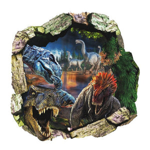ウォールステッカー 動物 恐竜 トリックアート ジュラシックワールド ジュラシック・パーク 立体 3D 剥がし方 剥がせる おしゃれ 壁紙 ママ友 汚れ隠し壁デコシール 玄関 リビング 子供部屋 イベント カフェ トイレ キッチン 寝室