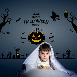 ハロウィン ウォールステッカー 壁 窓 壁紙 パーティー飾り付け/ 子供部屋/ ステッカー/ かわいい/ 壁紙ハロウィンパーティー/お店/ はがせる/ お城/ 月/ かぼちゃ/ ハロウィン/ 賃貸/ 動物/?/ハロウイン/ 紫/ 窓/ 蜘蛛/コウモリ/DIY/