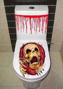 ハロウィン トイレステッカー（ゾンビ）便器/便座　シートウォールペーパー 3Dシール創意　面白　剥がせる　防水　賃貸OK　トイレ　キチン　インテリアシート多種類から選べるサイズ　31ｘ60ｃｍ