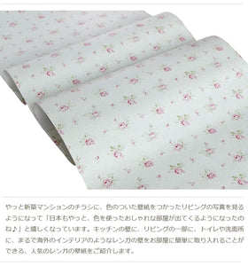 【DIY 壁紙シール　10m】プチリフォーム壁紙　のり付き壁紙　姫系カワイイ  ロマンティック お姫様 おしゃれ 壁デコシート貼ってはがせる 　防水 インテリア  防水粘着シートインテリア トイレ キッチン 家具 小物 補修 賃貸OK！【nlife_d19】