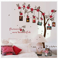 ウォールステッカー 花 バラ　フォトフレーム写真枠　ウォールステッカー 木　壁シール 春  大きさサイズ　　 wall sticker ウォールペーパー ウォールシールインテリア　雑貨　壁紙シール