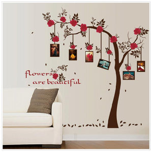 ウォールステッカー 花 バラ　フォトフレーム写真枠　ウォールステッカー 木　壁シール 春  大きさサイズ　　 wall sticker ウォールペーパー ウォールシールインテリア　雑貨　壁紙シール