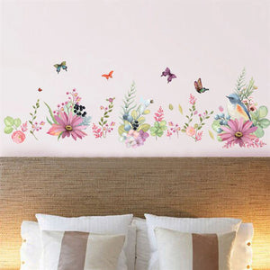 ウォールステッカー 花 木 植物  壁飾り壁紙シールwallsticker 貼ってはがせる シール  北欧 オシャレ  壁紙 身長計 子供 アニマル 窓 風景 動物 猫 海 キッチン スイッチ 英字 星 鳥 魚 音符 階段 アルファベット 文字 玄関 ドアシール