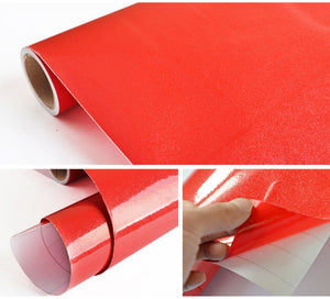 壁紙シール リメイクシート 60 x 500 cm　レッド　リフォーム 家具 補修 防水加工トイレ キッチン 家具 小物 補修 　年末年始 引越し　賃貸OK！【thxgd_18】