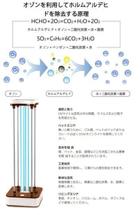 送料無料　紫外線UVライト  空気清浄　ダニ駆除　 適用面積~15畳　UV 除菌 ライト 99.99％オゾン抗菌・除菌消臭機能付き 遠隔操作 定時機能 15秒安全遅延起動 室内用 梅雨や雪の日や曇り日に適用　【coolbed_d19】