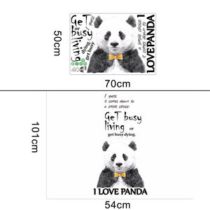 ウォールステッカー パンダモノトーンPanda 壁紙 北欧 シールきれいに剥がせる  パンダ ウォールシール ウォールペーパー 部屋飾り　子供部屋　トイレ　リビング 窓 冷蔵庫 ステッカー賃貸 マンション 店舗 内装 賃貸OK！ 即納