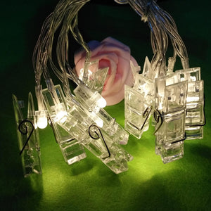 LED ライト 写真用 クリップ式 イルミネーション3M20灯 電球 クリスマス新年　結婚式　誕生日　パーティー 飾り お祝い DIY インテリア　USB式写真用　クリップ式 イルミネーション バレンタインの飾りインテリア照明　おしゃれ　イベント