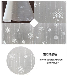 窓 目隠し シート雪の結晶  窓用フィルム 目隠しシート ガラスフィルム200cm×45cm 断熱 遮光 結露防止 紫外線UVカット  装飾フィルム おしゃれ　簡単！水だけで貼れる！！