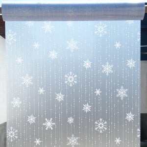 窓 目隠し シート雪の結晶  窓用フィルム 目隠しシート ガラスフィルム200cm×45cm 断熱 遮光 結露防止 紫外線UVカット  装飾フィルム おしゃれ　簡単！水だけで貼れる！！