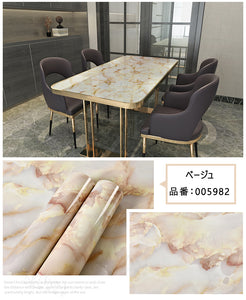 壁紙シール 大理石リフォームシート 　61 x 500 cm大理石 壁紙　はがせる壁シール 防水 粘着シート高品質　家具リメイクシート大理石カッティングシート リフォームシート リメイクシート 厚手 耐損耗 防水 耐熱　大理石タイルシール