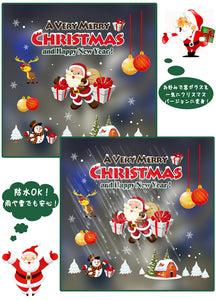 ウォールステッカー サンタクロース Merry christmas クリスマスツリー ウォールステッカー クリスマス インテリア 店舗用 クリスマス 飾り サンタ 雪だる　サンタクロース 壁飾り ドア 玄関 サンタ デコレーション
