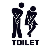 ウォールステッカー トイレ用 toilet  ウォールペーパー 壁紙 ウォールシール トイレ サイン (1枚)ウォールステッカー 英文トイレシール ウォールステッカー