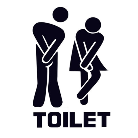ウォールステッカー トイレ用 toilet  ウォールペーパー 壁紙 ウォールシール トイレ サイン (1枚)ウォールステッカー 英文トイレシール ウォールステッカー