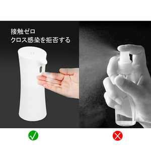 送料無料 アルコール噴霧器 自動センサー自動誘導 消毒噴霧器 非接触式自動手指消毒機 細菌抑制 ウイルス対策　消毒噴霧器 500ml大容量 IPX4防水 アルコールスプレー  家庭用 病院用　学校、ホテル、駅、トイレなどの公共の場所に適用　正規品【CE/PSE認証取得済】