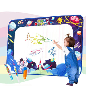 送料無料 　お絵かきシート お絵かきマット　宇宙柄　おえかき 水で描く おもちゃ  ぬりえ ラクガキ おもちゃ 子供 人気 安全無毒  知育玩具 お絵かき 女の子 男の子 誕生日 プレゼント 【nlife_d19】