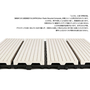 ウッドパネル ウッドデッキ タイル　人工木 樹脂 ウッドパネル  敷くだけデッキ 木製タイルグレー　 10枚セット 屋内・屋外用の防水  庭・バルコニーDIY用品　送料無料